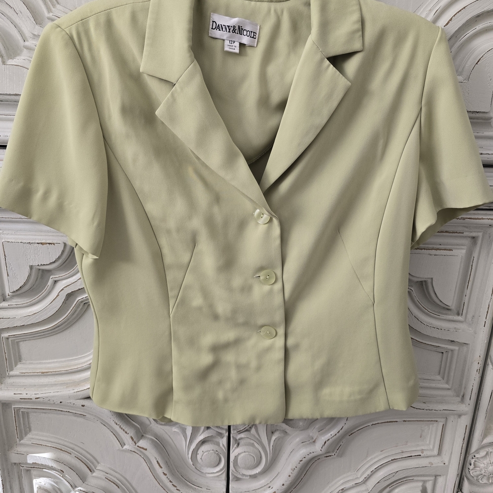 Danny & Nicole Pale Sage Green Blouse
